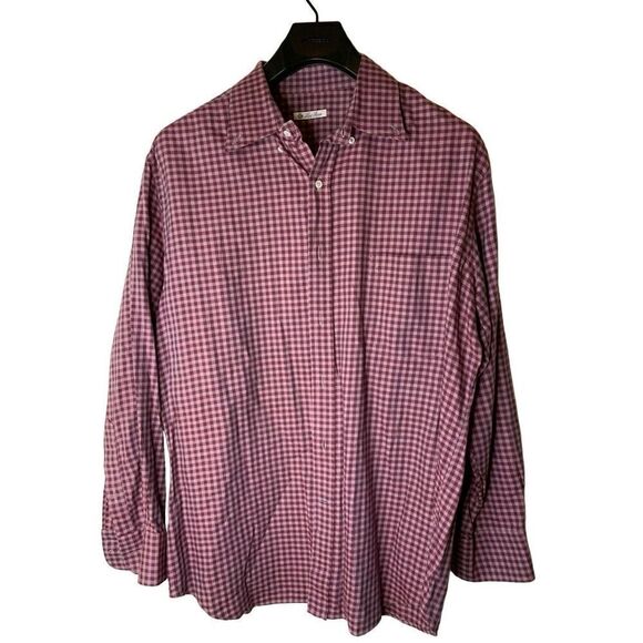 Loro Piana 100% Cotton button down shirt men's size XL - Picture 1 of 7